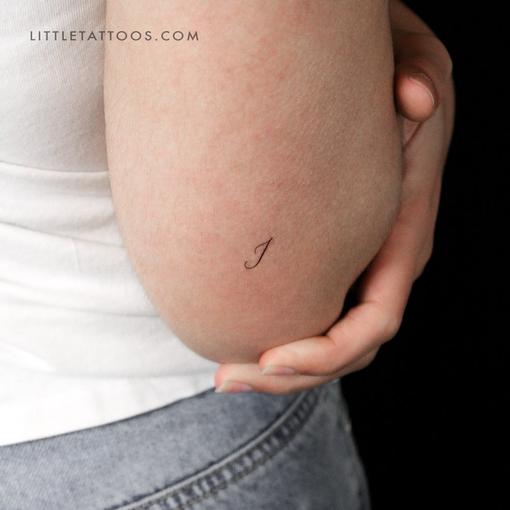 Tatuaje temporal de la letra I (juego de 3)