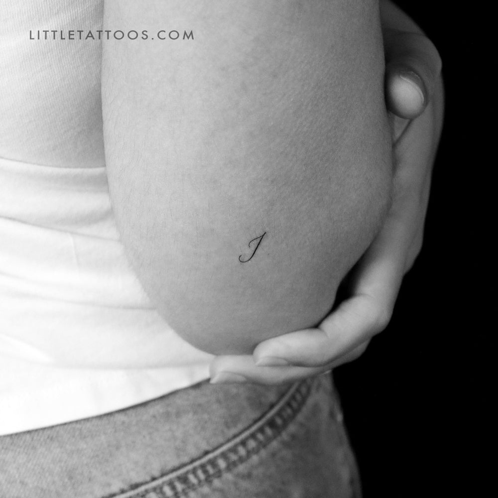 Tatuaje temporal de la letra I (juego de 3)