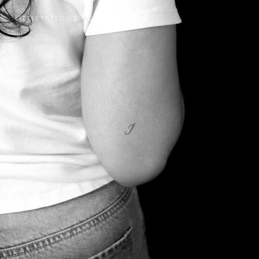 Tatuaje temporal de la letra I (juego de 3)