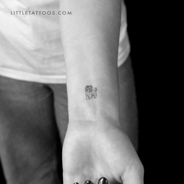 Little Yorkshire Terrier Temporary Tattoo - Set of 3
