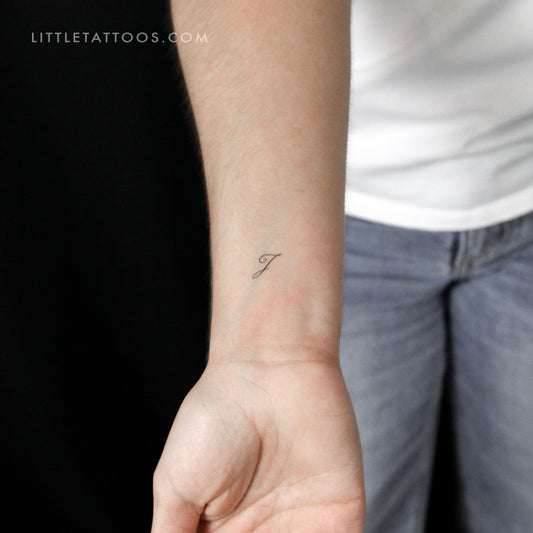 Tatuaje temporal de la letra J (juego de 3)