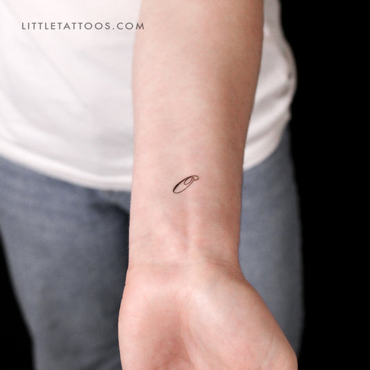 Tatuaje temporal de la letra O (juego de 3)