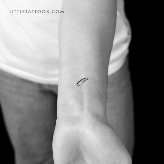 Tatuaje temporal de la letra O (juego de 3)