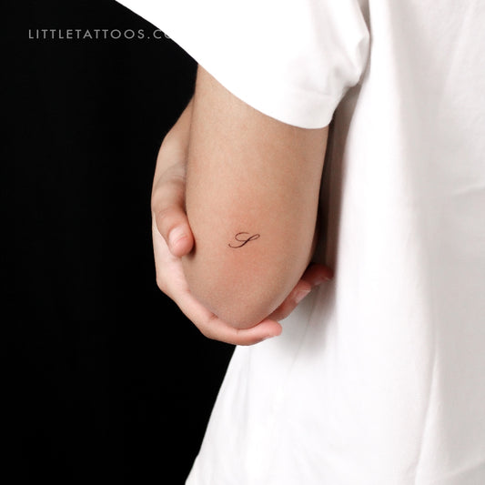 Tatuaje temporal de la letra S (juego de 3)