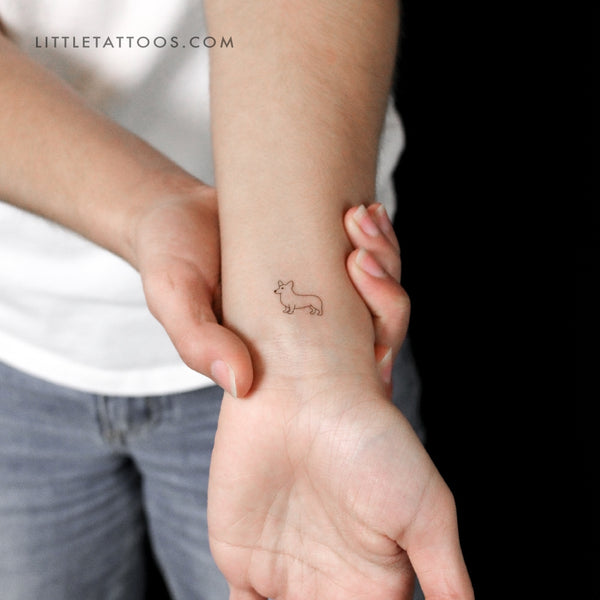 Tatuaje temporal de Pembroke Welsh Corgi (juego de 3)