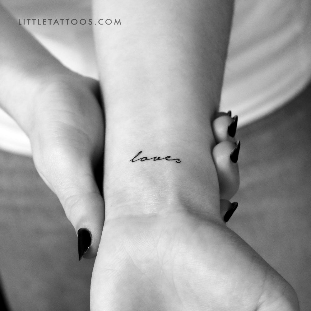 Loves Temporary Tattoo - Set of 3