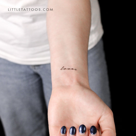 Loves Temporary Tattoo - Set of 3