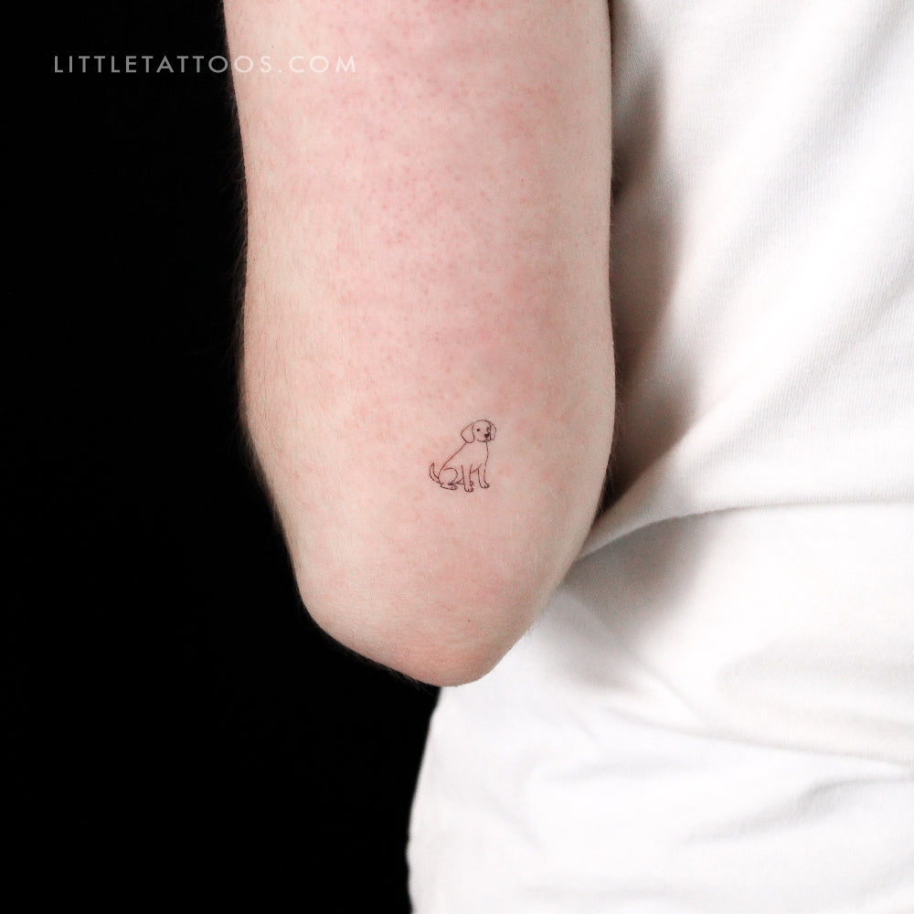 Little Beagle Temporary Tattoo - Set of 3