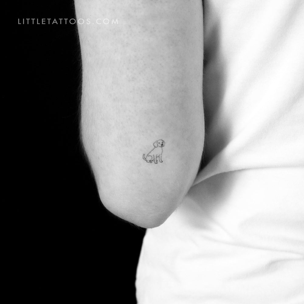 Little Beagle Temporary Tattoo - Set of 3