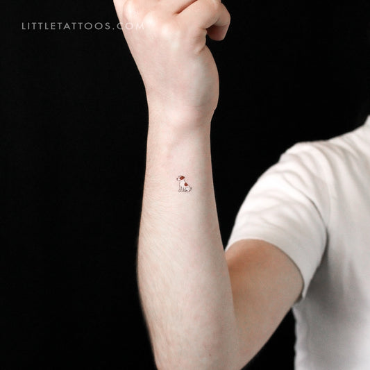 Little Jack Russell Temporary Tattoo - Set of 3