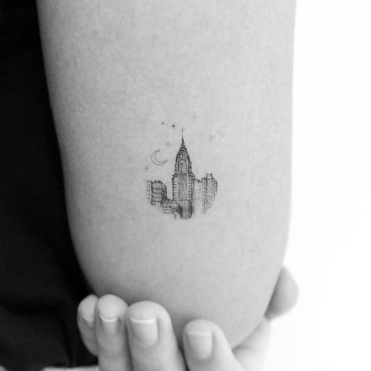 Tatuaje temporal del edificio Chrysler - Juego de 3