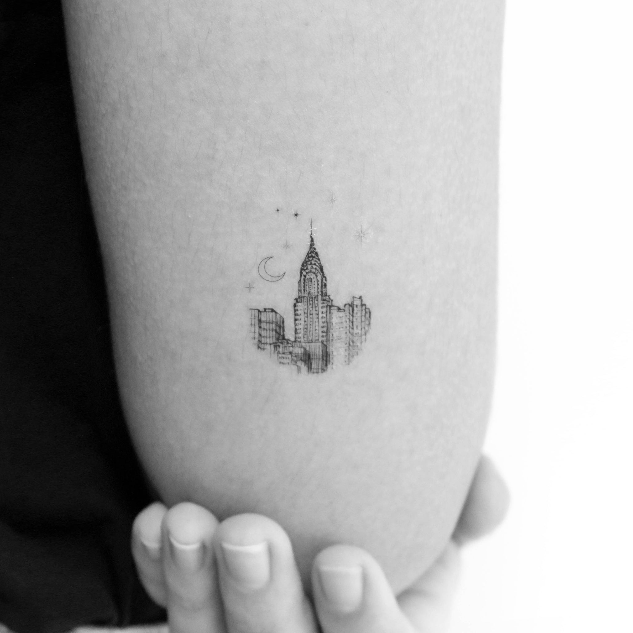 Chrysler Building Temporary Tattoo - Set of 3