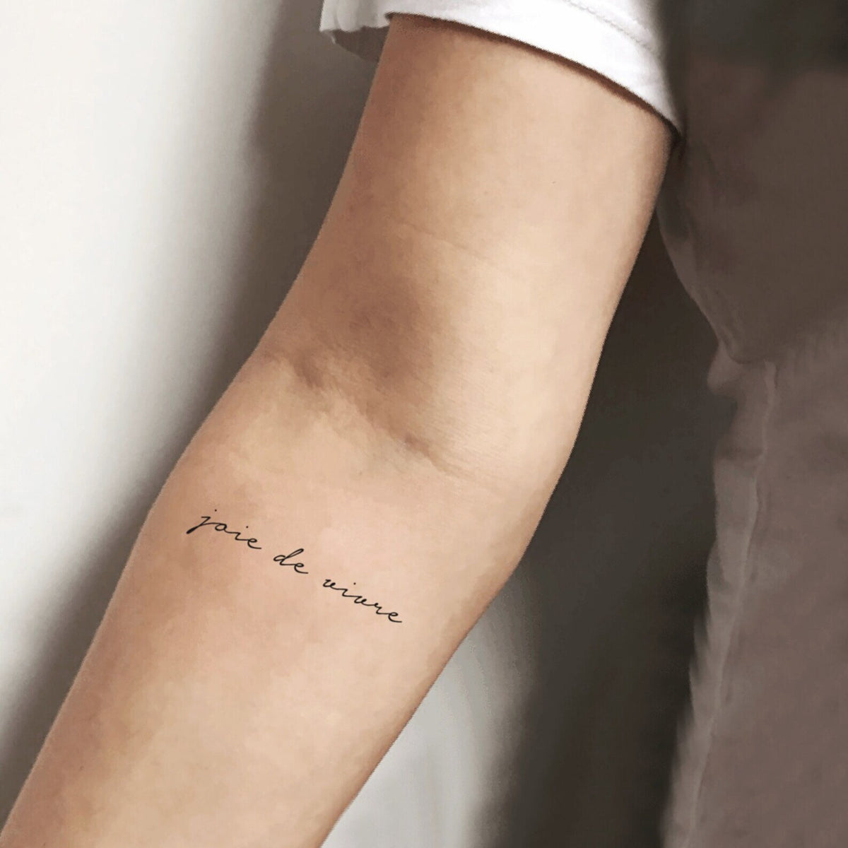 Joie De Vivre Temporary Tattoo - Set of 3