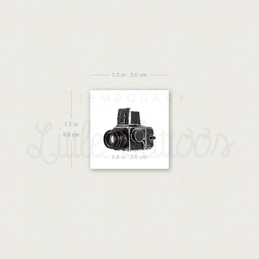 Hasselblad 500 Camera Temporary Tattoo - Set of 3