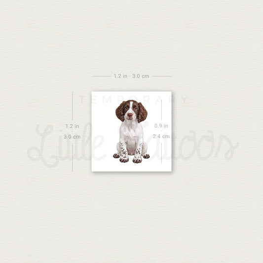 English Springer Spaniel Puppy Temporary Tattoo - Set of 3