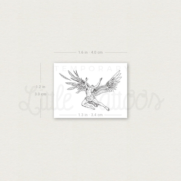 Fall Of Icarus Temporary Tattoo - Set of 3