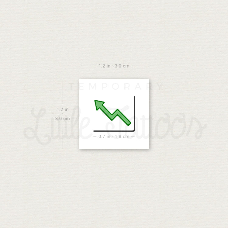 Bullish Stock Temporary Tattoo - Set of 3