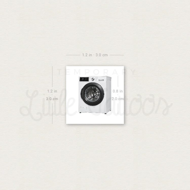 Washing Machine Temporary Tattoo - Set of 3