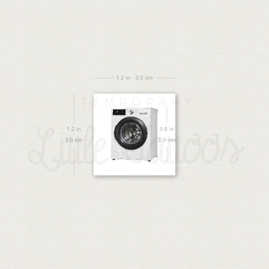 Washing Machine Temporary Tattoo - Set of 3