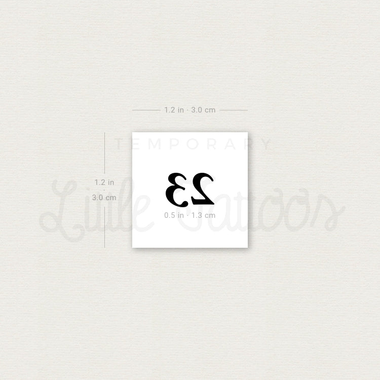 23 Temporary Tattoo - Set of 3