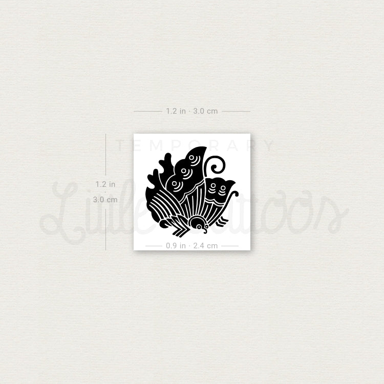 Agehanochō Temporary Tattoo - Set of 3