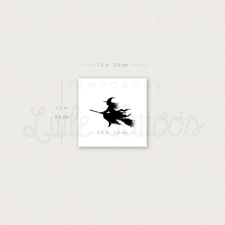 Witch Temporary Tattoo - Set of 3