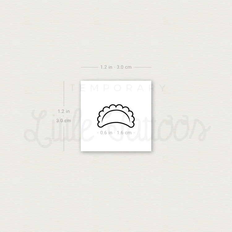 Dumpling Temporary Tattoo - Set of 3