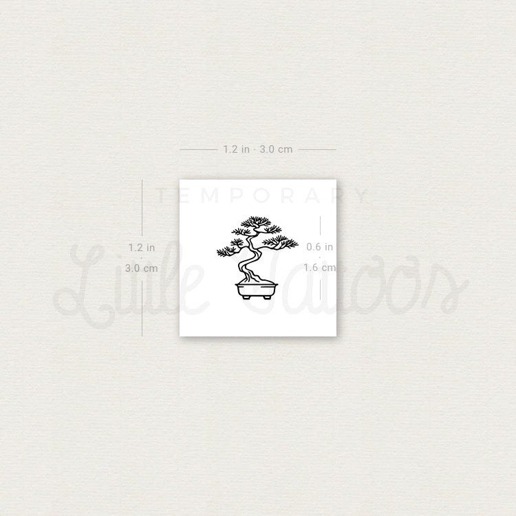 Little Bonsai Temporary Tattoo - Set of 3