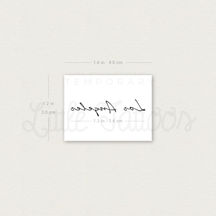 Los Angeles Temporary Tattoo - Set of 3
