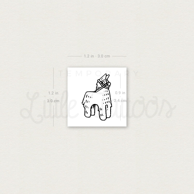 Piñata Temporary Tattoo - Set of 3