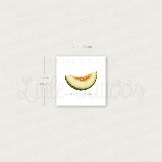 Christmas Melon Slice Temporary Tattoo - Set of 3
