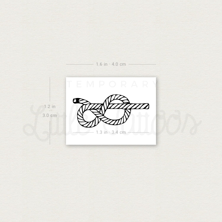 Figure-eight Knot Temporary Tattoo - Set of 3