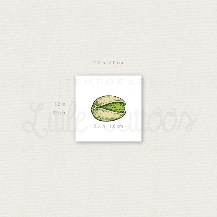 Pistachio Temporary Tattoo - Set of 3