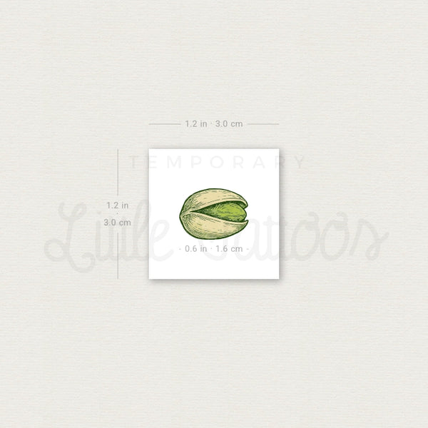 Pistachio Temporary Tattoo - Set of 3