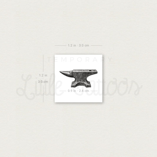 Anvil Temporary Tattoo - Set of 3