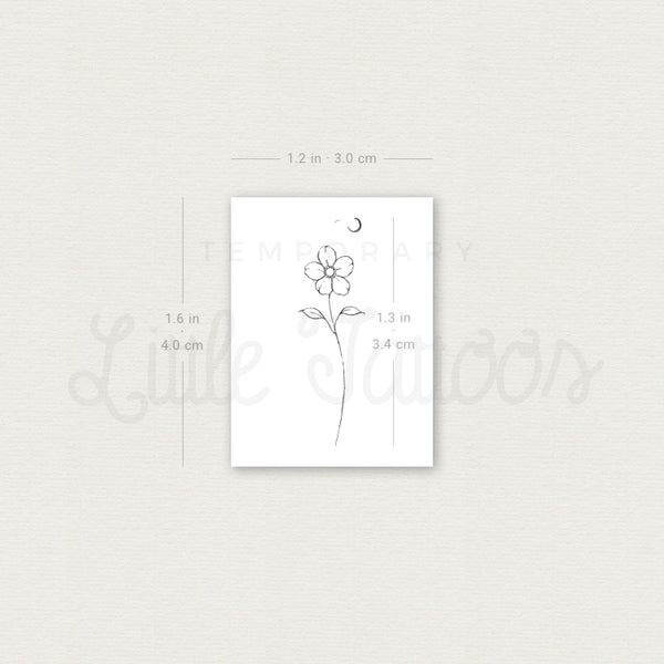 Flower Temporary Tattoo By Stefano Mazza - Set of 3