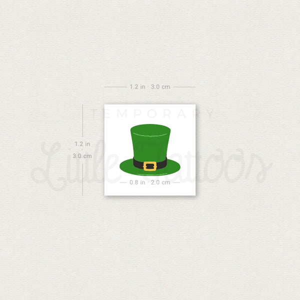 St. Patrick's Day Hat Temporary Tattoo - Set of 3