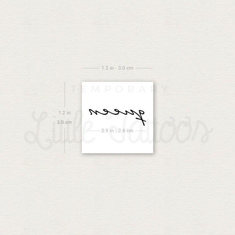 Queen Temporary Tattoo - Set of 3