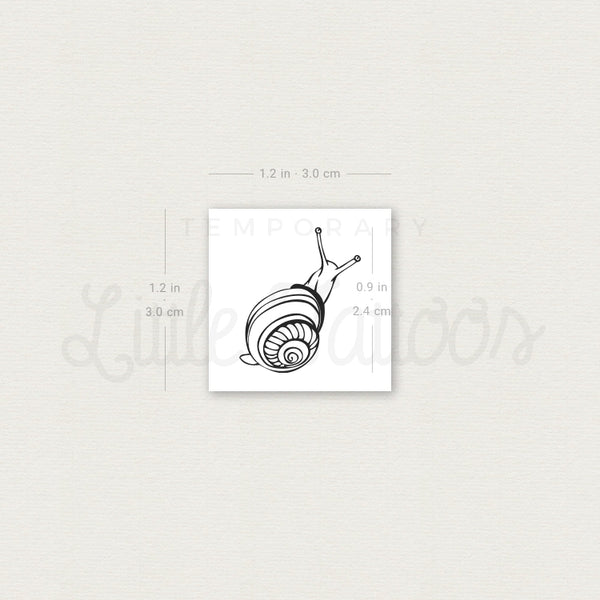 Snail Temporary Tattoo - Set of 3