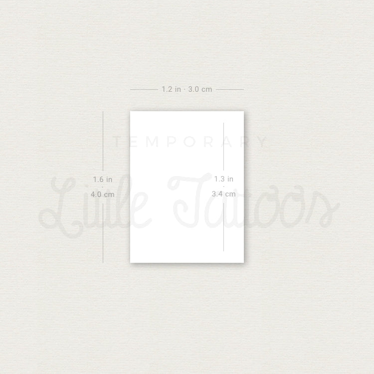 White Ink Baby's Breath Temporary Tattoo - Set of 3