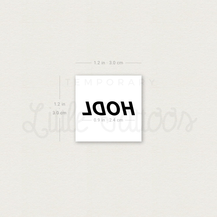 HODL Temporary Tattoo - Set of 3
