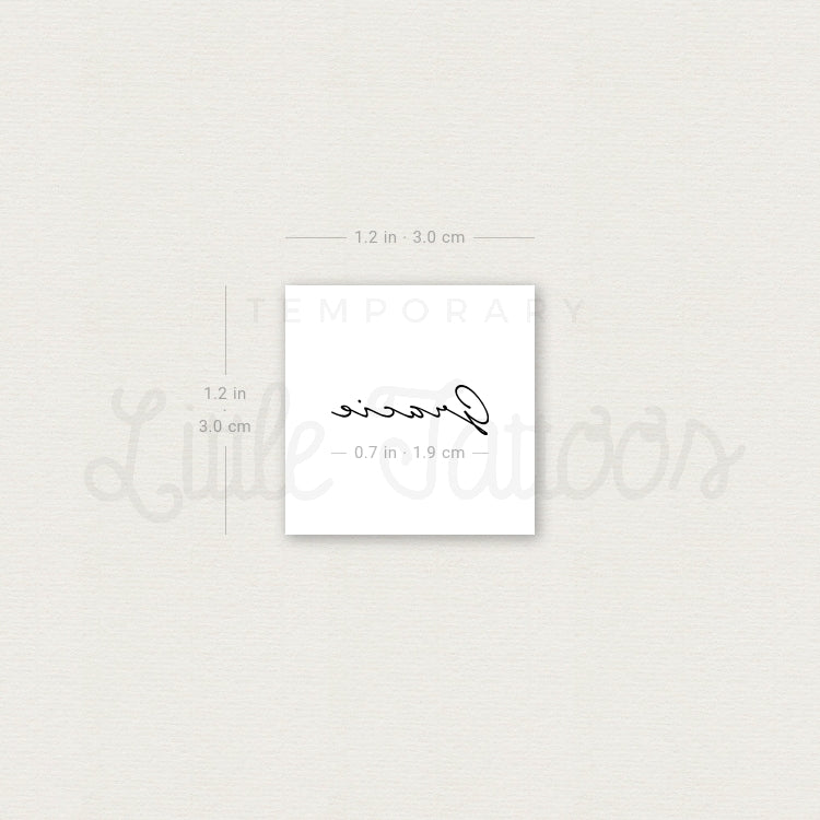 Gracie Temporary Tattoo - Set of 3