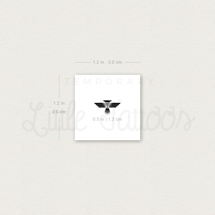Tatuaje temporal pequeño de Thunderbird (juego de 3)