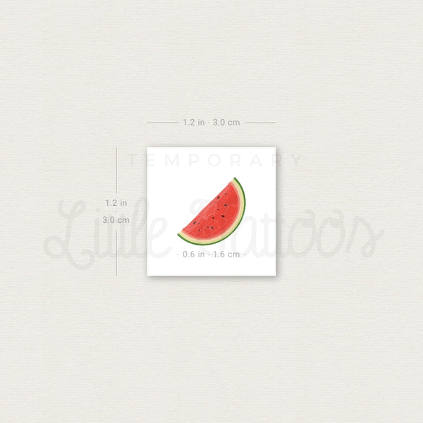 Watermelon Temporary Tattoo - Set of 3