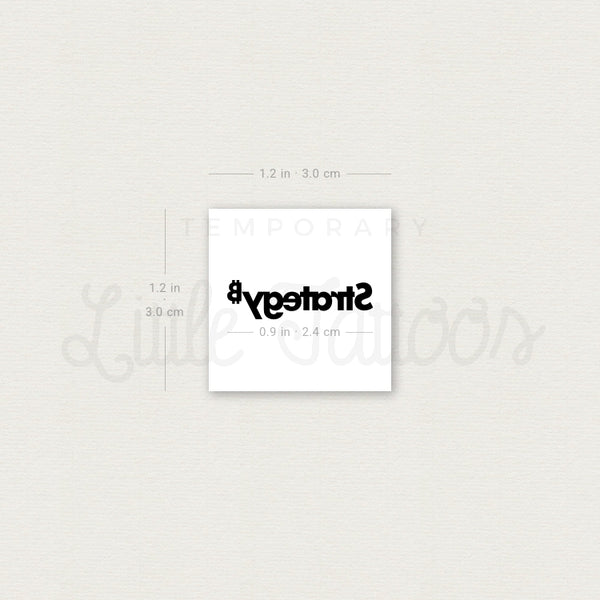 Strategy Temporary Tattoo - Set of 3