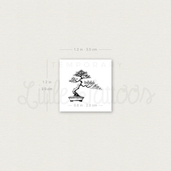 Bonsai Temporary Tattoo - Set of 3