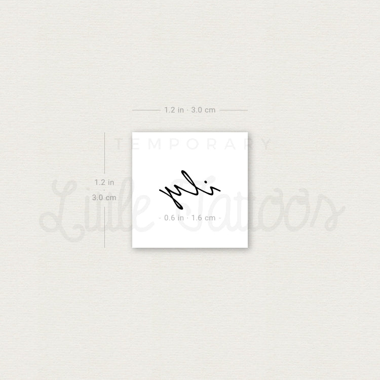 Ily Temporary Tattoo - Set of 3