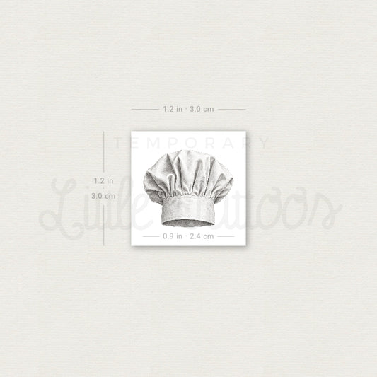 Toque Blanche Temporary Tattoo - Set of 3
