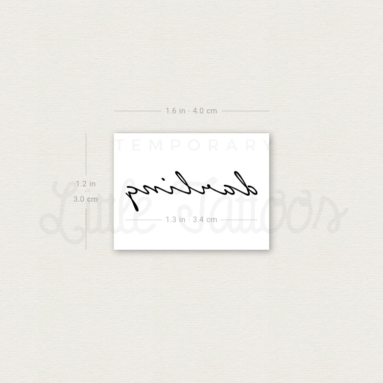 Darling Temporary Tattoo - Set of 3