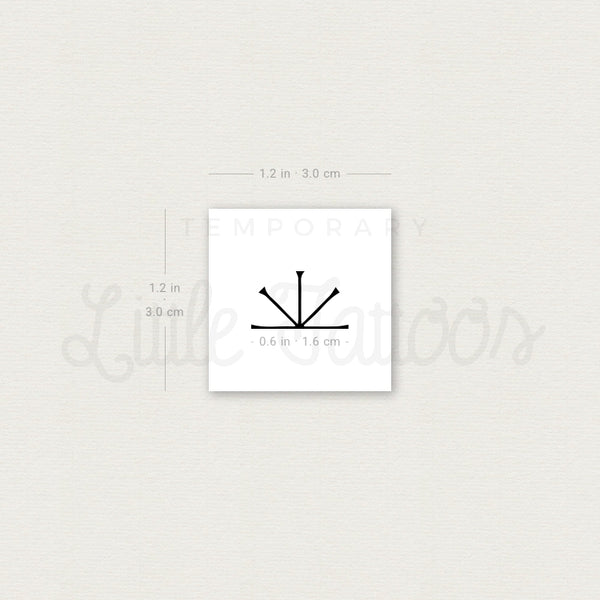 Imbolc Symbol Temporary Tattoo - Set of 3